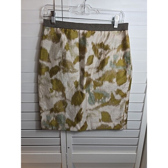 Loft Womens Skirt Size 4 Front Pockets Back Zip Sheer Lined Fabric Business - Picture 1 of 10